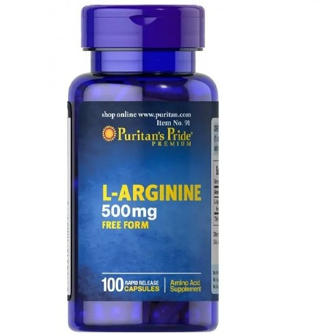 L-Arginine 500 mg - 100 Capsules L-Arginine 500 mg - 100 Capsules